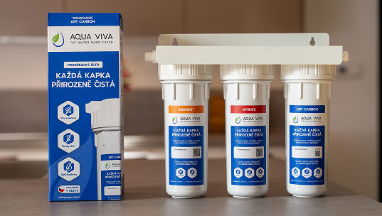 Trojmontáž AQUA VIVA BASIC s mechanickým předfiltrem a kartuší na dusičnany